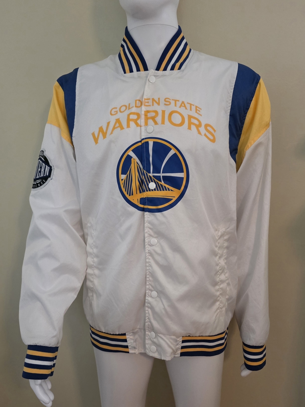 Golden State Warriors Warm-Up Jacket (Western Conference logo) Men's Size XL.
